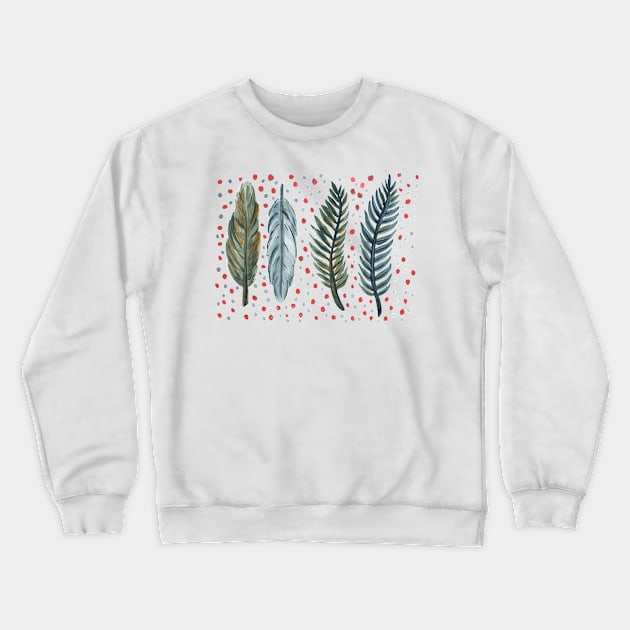 Feathers #2 Crewneck Sweatshirt by SWON Design